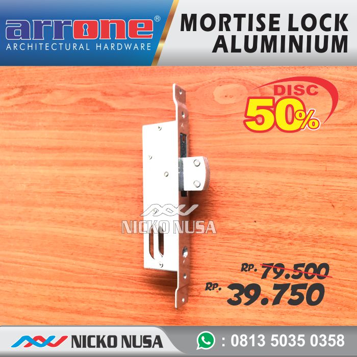 Kunci Pintu Sliding Aluminium ARRONE LCA ARN 123 Aluminium Door Lock - Gambar 2