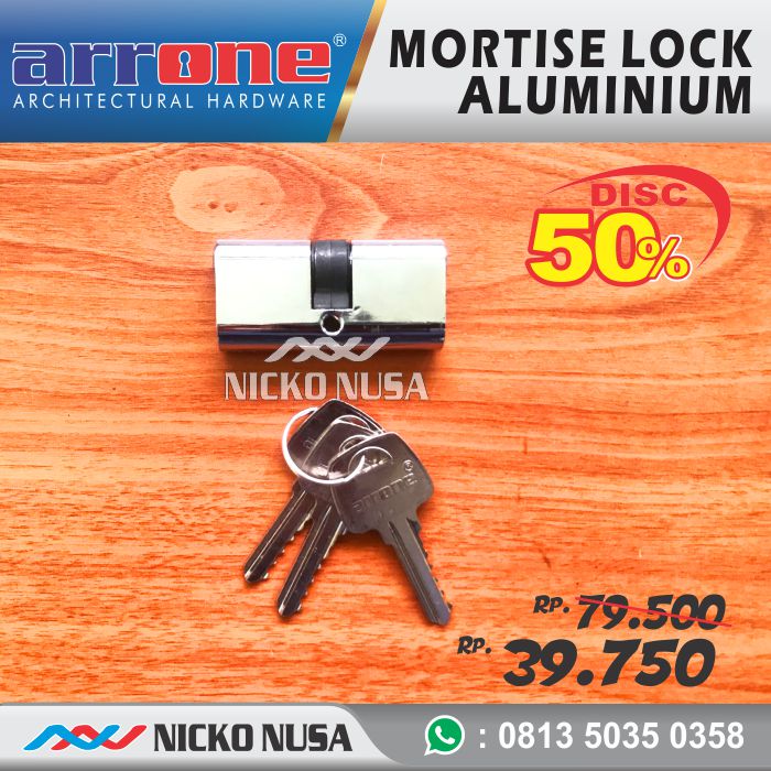 Kunci Pintu Sliding Aluminium ARRONE LCA ARN 123 Aluminium Door Lock - Gambar 3