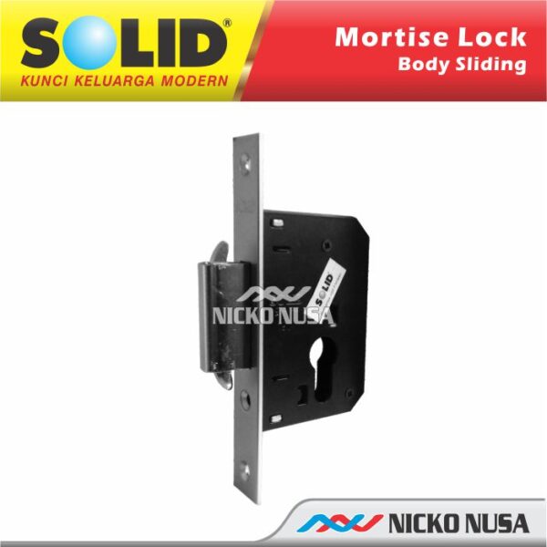MORTISE LOCK SLIDING SOLID SLIDING 202 DS-40 SN