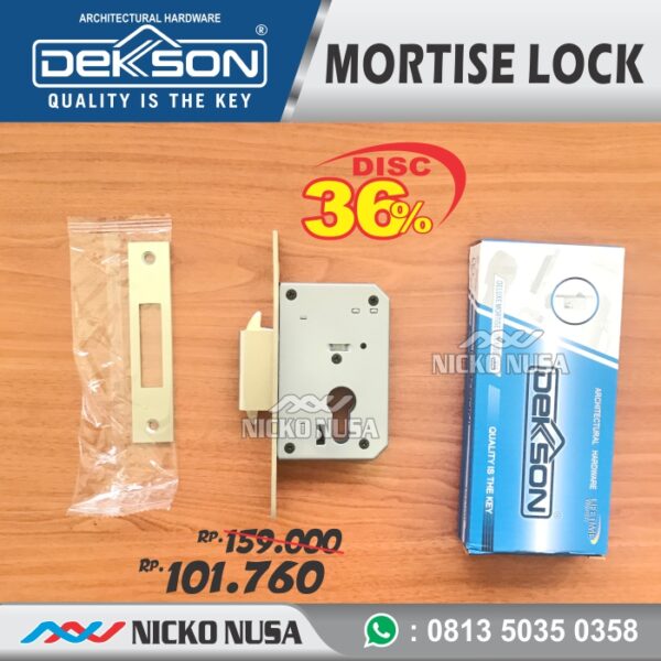 MORTISE LOCK SLIDING DEKSON SLIDING LCS 84100 SN (BO) - Gambar 3