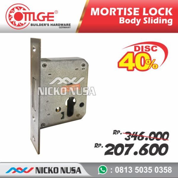 MORTISE LOCK SLIDING OMGE OMG NS-14 50+DC 60 SN Pintu Geser