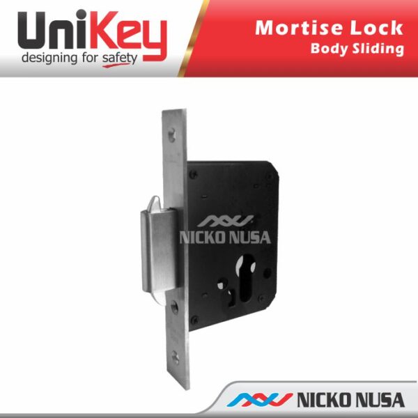 MORTISE LOCK SLIDING UNIKEY SLIDING 016-50 SS