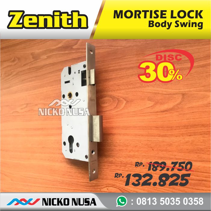 Lockcase Swing ZENITH NN 50 KOMP Mortise Kunci Pintu Swing - Gambar 2