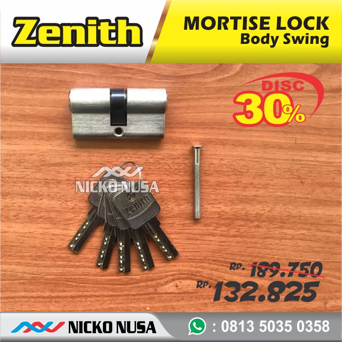 Lockcase Swing ZENITH NN 50 KOMP Mortise Kunci Pintu Swing - Gambar 3