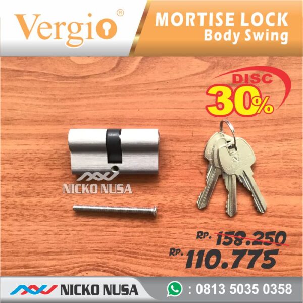Lockcase Swing VERGIO AK 40 SS + Cylinder Mortise Kunci Pintu Swing - Gambar 3