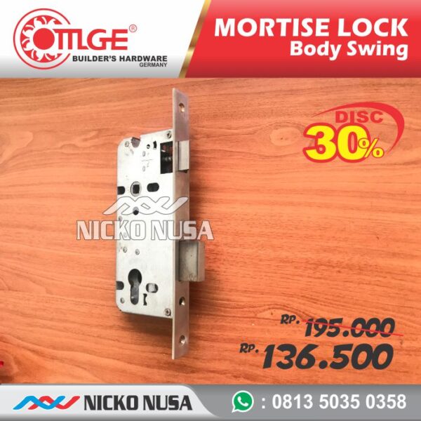 Lockcase Swing OMGE OMG NS-100 + DC 50 Mortise Kunci Pintu Swing - Gambar 2