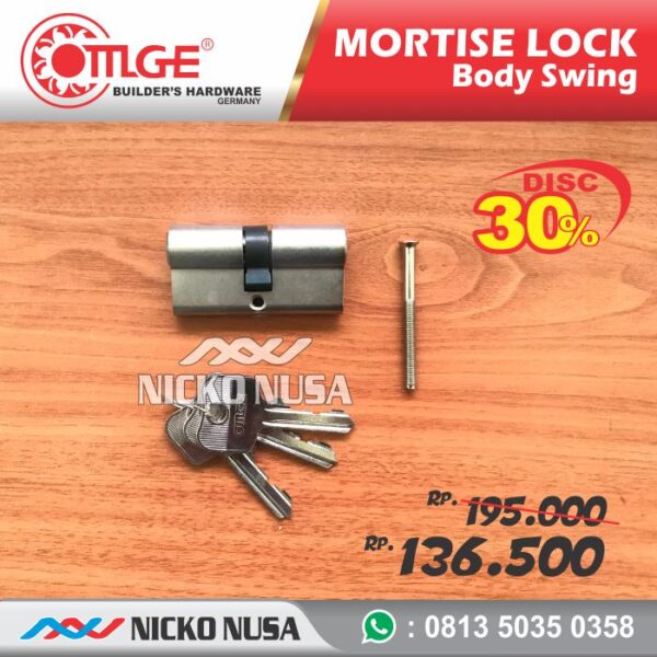 Lockcase Swing OMGE OMG NS-100 + DC 50 Mortise Kunci Pintu Swing - Gambar 3