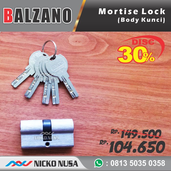 Lockcase Swing BOLZANO SS + DCK 3 MORTISE Kunci Pintu Swing - Gambar 3