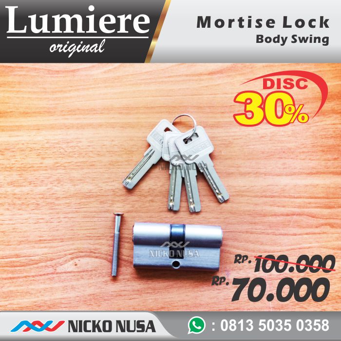 Lockcase Swing ARCEL 8545 CT Body+DC MORTISE Kunci Pintu Swing - Gambar 3