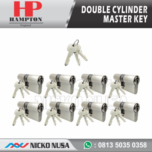 Master Key 8 Cylinder HAMPTON BR DL60mm SN / Cylinder Lock Master Key