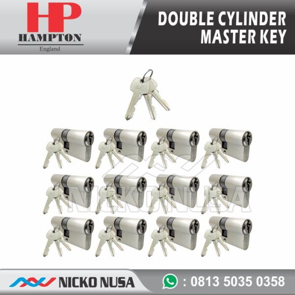 Master Key 12 Cylinder HAMPTON BR DL60mm SN / Cylinder Lock Master Key