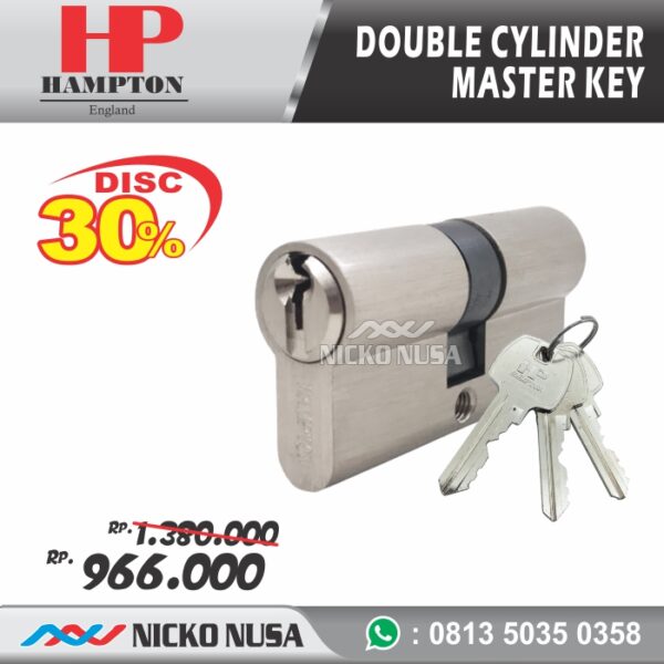 Master Key 12 Cylinder HAMPTON BR DL60mm SN / Cylinder Lock Master Key - Gambar 3
