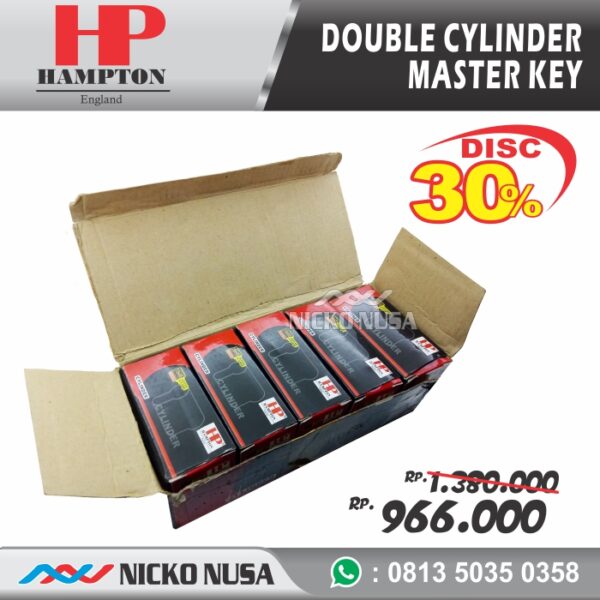 Master Key 12 Cylinder HAMPTON BR DL60mm SN / Cylinder Lock Master Key - Gambar 2
