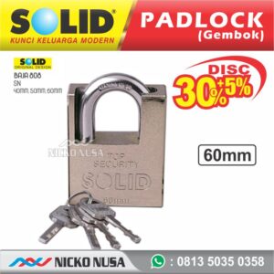 Gembok Solid / Padlock SOLID BAJA 808 - 60MM SN