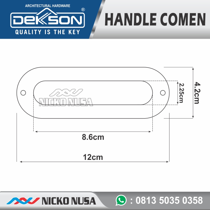 Handle Pintu Sliding Dekkson PP 012 SSS - Gambar 2