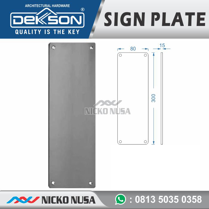 Sign Plate Dekson SP002A PUSH SSS Handle Pintu sp 002 Tarik Pegangan
