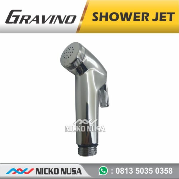 SHOWER GRAVINO CEBOK Toilet Shower Set Jet Bidet Cebok Kloset Closet CHROME