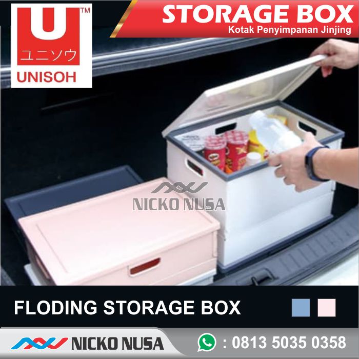 Kotak Penyimpanan Jinjing Unisoh / storage Box Pink - UNI813613 - Gambar 2