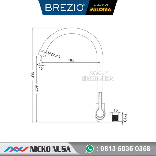 Keran Sink Angsa BREZIO FCBZ 7263
