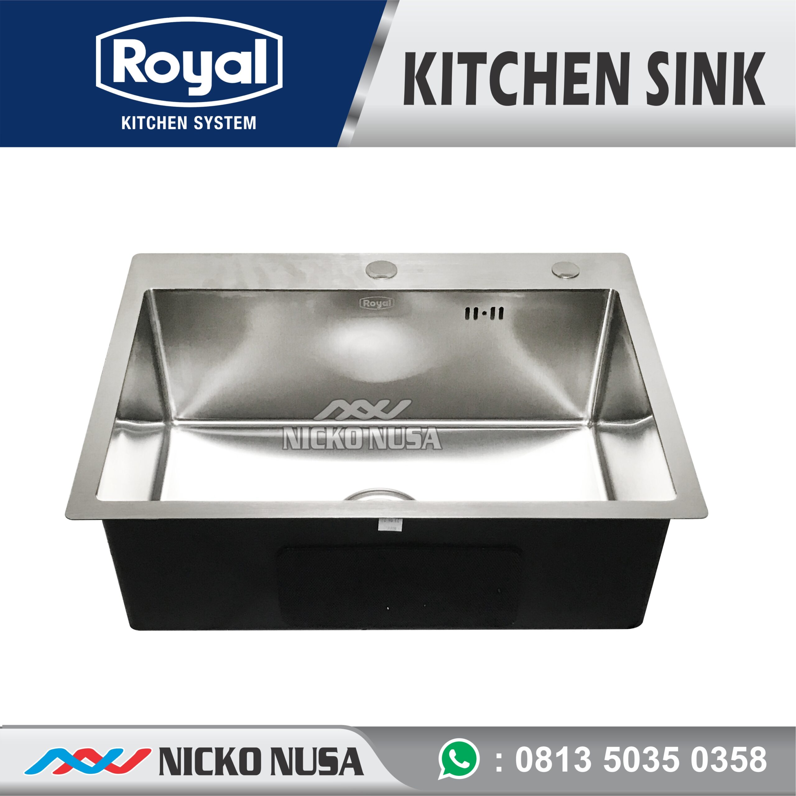 Bak Cuci Piring ROYAL CONTEMPO UNO Kitchen Sink - Gambar 2