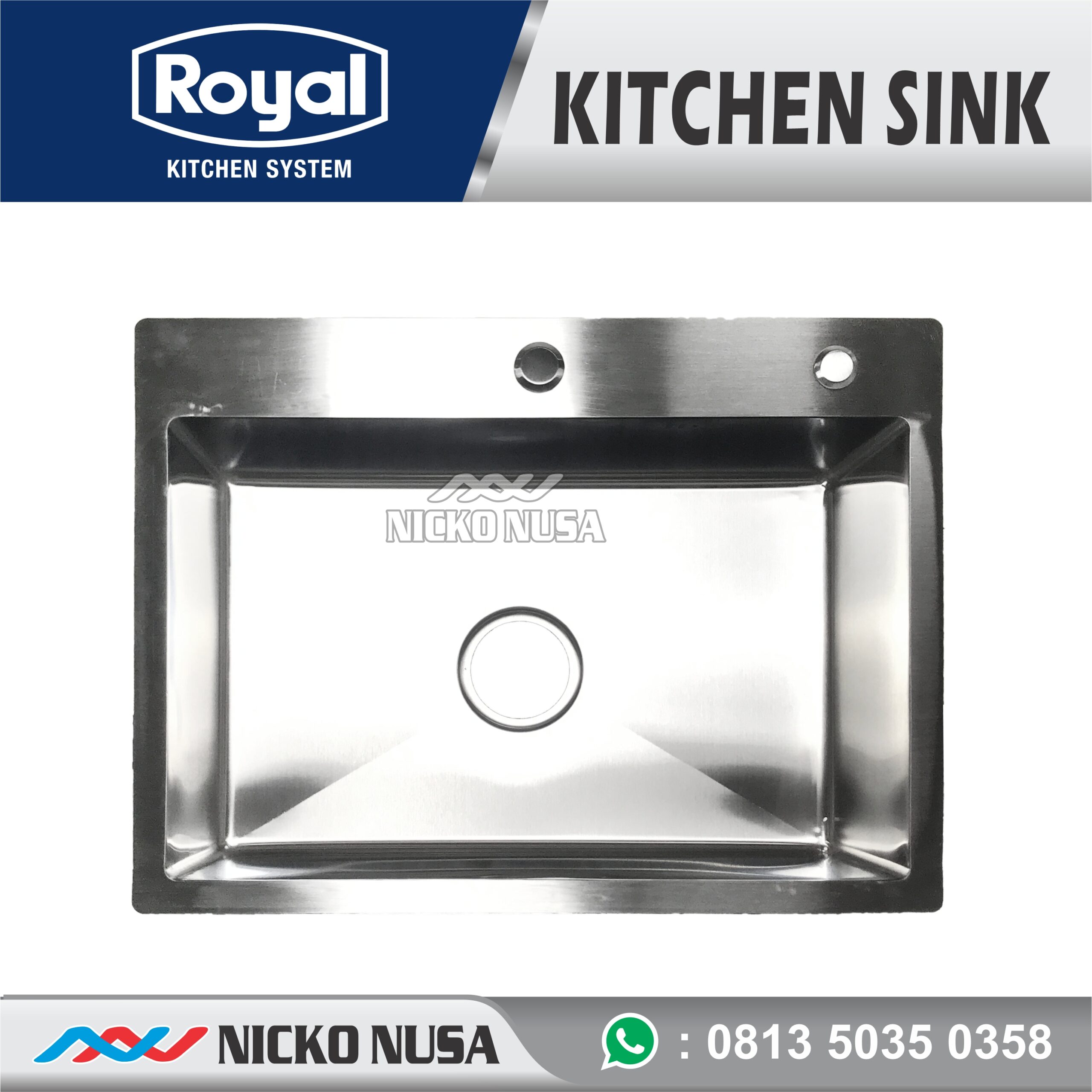 Bak Cuci Piring ROYAL CONTEMPO UNO Kitchen Sink - Gambar 3