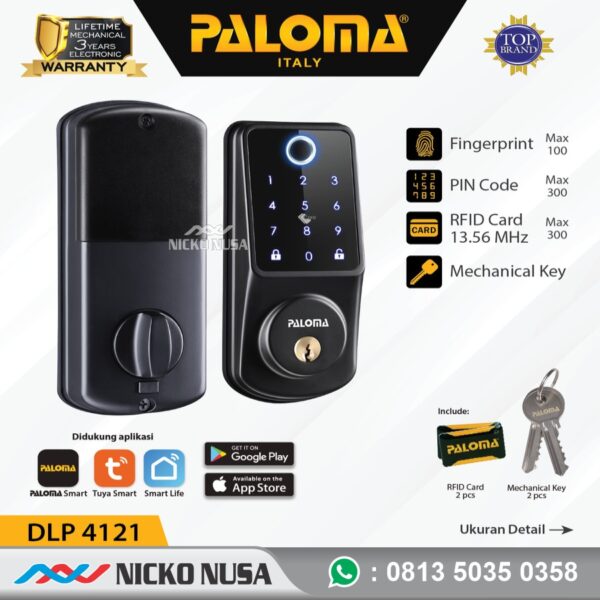 Digital Lock PALOMA DLP 4121 Deadbolt WiFi